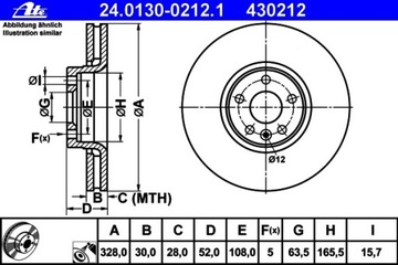 ПЕРЕДНИЕ ДИСКИ ATE VOLVO XC60 08-15 328мм