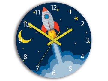 Настенные часы ROCKET для детской комнаты MODERN