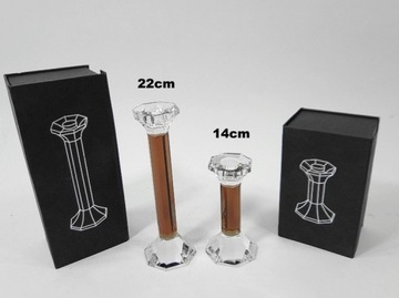 фото ориг. №2, Candlestick glass elegant 1 stylish 14cm (8967)