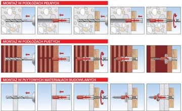 Дюбели FISCHER DUOPOWER 10x80 Распорные дюбели 25 шт.