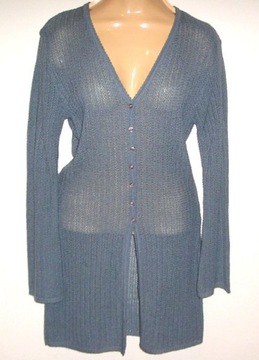 KARDIGAN Sweter AŻUR rozpinany JP CASUALS r. 36
