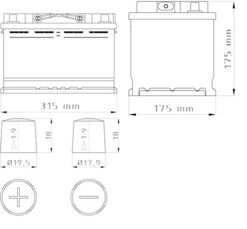 Аккумулятор BARS Silver 12В 80Ач 730А (EN)