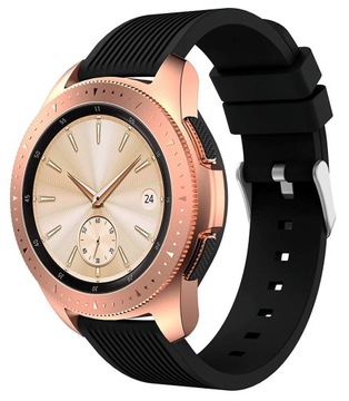CZARNY silikonowy pasek SAMSUNG GALAXY WATCH 42mm