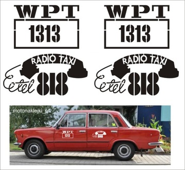 Наклейки FIAT FSO 125p переключения wpt 1313 TAXI