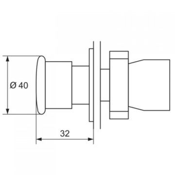Аварийная грибовидная предохранительная ладонная кнопка