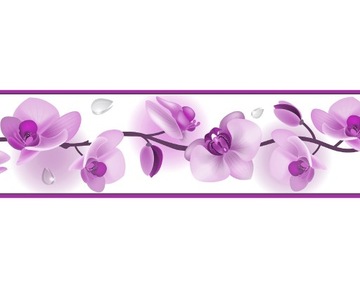 Pasek dekoracyjny ozdobny na ścianę Deco Border 58 kwiaty