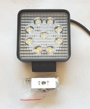 LAMPA COFANIA LED ALUMINIOWA 27W 9LED 12-24V 2100L