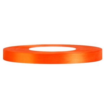Wstążki satyna 6mm-32MB NEONOWY POMARAŃCZ 8027