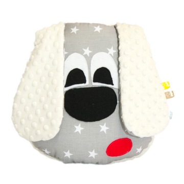 Poduszka pies minky bawełna 35x35 przytulanka