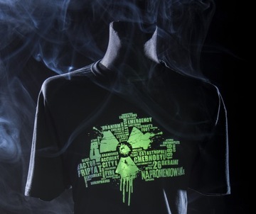 Świecąca w ciemności koszulka CZARNOBYL (3XL)