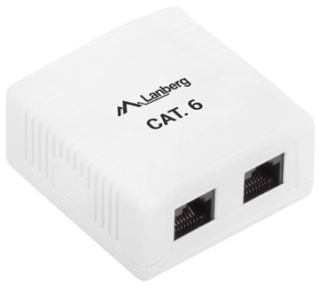 РОЗЕТКА Интернет РОЗЕТКА Накладного монтажа Сетевая двойная RJ45 UTP CAT 6