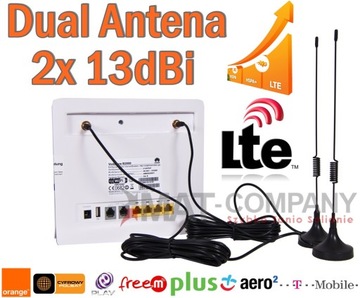 ДВОЙНАЯ АНТЕННА LTE4G Huawei B628 B818 Alcatel LINKHUB