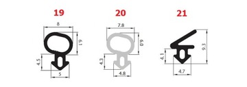 Уплотнитель оконный VEKA S-834x