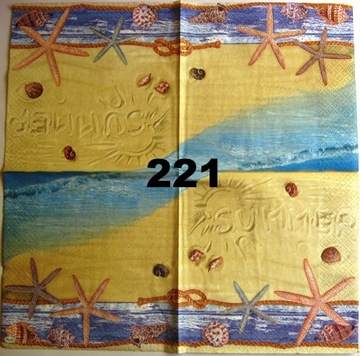 Serwetki do decoupage-1szt-MORSKIE -NR 221