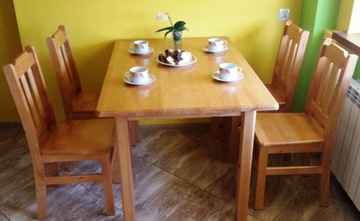 Кухонный стол МАССИВ 100х80 кухня С ЯЩИКОМ