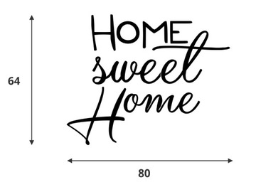 Деревянная 3D надпись на стене HOME Sweet Home