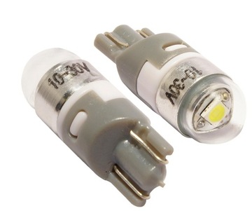 ŻARÓWKA LED CREE T10 W5W CZERWONA ŻÓŁTA CIEPŁA