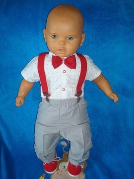 РУБАШКА-БРЮКИ СУПЕРСАЙТЫ КРЕЩЕНИЕ ГАЛСТУК-БАБОЧКА, размер 86