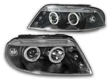VW PASSAT B5 FL 00-05 LAMPY RINGI ANGEL EYES BLACK