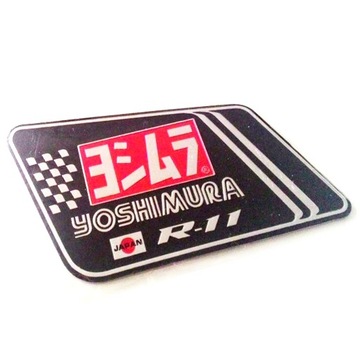 EMBLEMAT ZNACZEK TŁUMIK ALUMINIUM YOSHIMURA R11