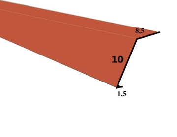 Pas nadrynnowy CEGŁA MAT ral 8004 MAT, dł. 1,25 m