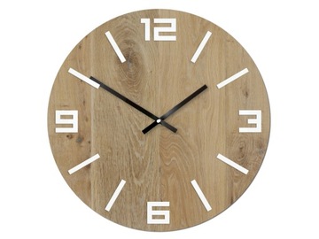 Zegar ścienny rustyklany Arabic biały 49 cm
