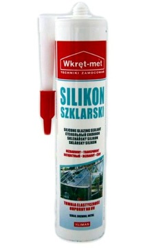 Silikon szklarski Wkręt-Met 310 ml. Bezbarwny