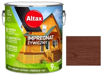 ALTAX IMPREGNAT ŻYWICZNY DO DREWNA 9L - ORZECH !!!