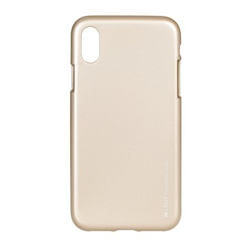 ETUI MERCURY I-JELLY GOOSPERY IPHONE X ZŁOTY GOLD