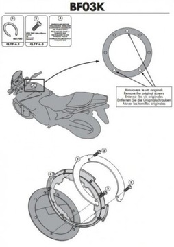 КРЕПЛЕНИЕ ДЕРЖАТЕЛЯ БАКА KAPPA TANKLOCK HONDA BF03K