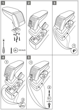 КОЖАНЫЙ ПОДЛОКОТНИК MAZDA 2 CX3 2015- ARMSTER S