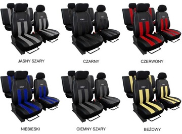 SKÓRZANE POKROWCE MIAROWE NA FOTELE FIAT 126P