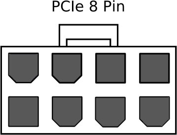 КАБЕЛЬ ПИТАНИЯ 2 x MOLEX к PCI-Express 8-PIN