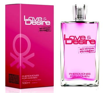 LOVE DESIRE DAMSKIE PIĘKNE INTENSYWNE PERFUMY Z FEROMONAMI FEROMONY 100 ORG