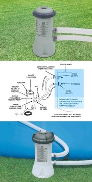 фото ориг. №2, Pump for pumps pool with filter filtering filtration 3785l/ h intex 28638
