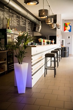 САДОВЫЙ ЦВЕТОЧНЫЙ ГОРШОК С ПОДСВЕТКОЙ RGB LED + ПУЛЬТ ДИСТАНЦИОННОГО УПРАВЛЕНИЯ 75 см