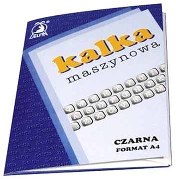 __KALKA MASZYNOWA A4 czarna 25 ark. biuro ŁÓDŹ