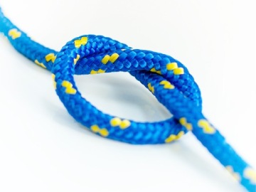 Универсальный плетеный полипропиленовый парусный канат 5 мм СИНИЙ 200 м