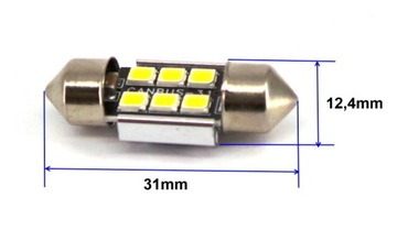 Светодиодная лампа SV8.5 12В CANBUS 31мм C5W C10W 220лм