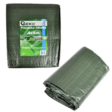 Брезент толщиной 12х15м/зеленый GEKO G70372