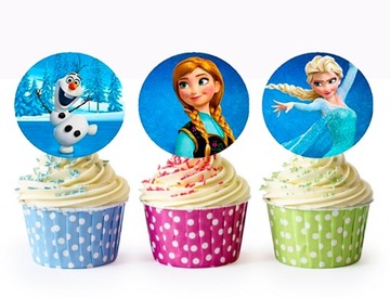 Opłatek GRUBY BABECZKI FROZEN ANNA OLAF DEKORACJA