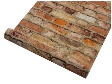 3D обои RUSTIC BRICK, имитация красного винного кирпича