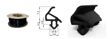 Уплотнитель оконный S-1559 Катушка 300 метров