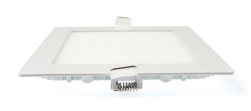 PANEL LED PODTYNKOWY KWADRAT 12W PLAFON BIAŁY ZIMNY 6000K