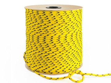 Плетеный полипропиленовый канат морской прочности 12 мм ЖЕЛТЫЙ 20 м