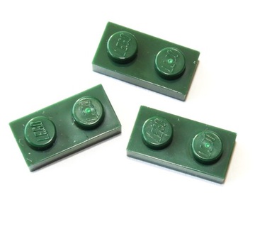 00013a LEGO 3023 6013102 płytka 1x2 c.zielony 3szt