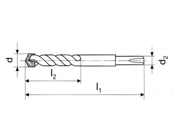 WIERTŁO DO BETONU FI 11mm SDS PLUS WIDIA 11X110 mm