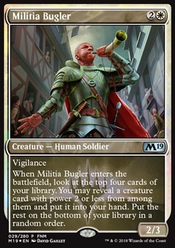 Militia Bugler PROMO FOIL - Magi