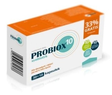 PROBIOX 10 probiotyk ODPORNOŚĆ jelita 120kap 3x40