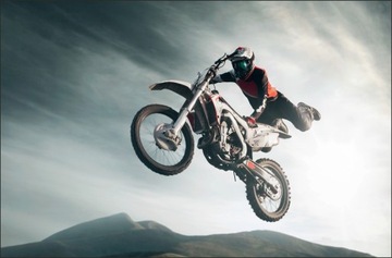 Naklejka na ścianę motor, motocross, freestyle